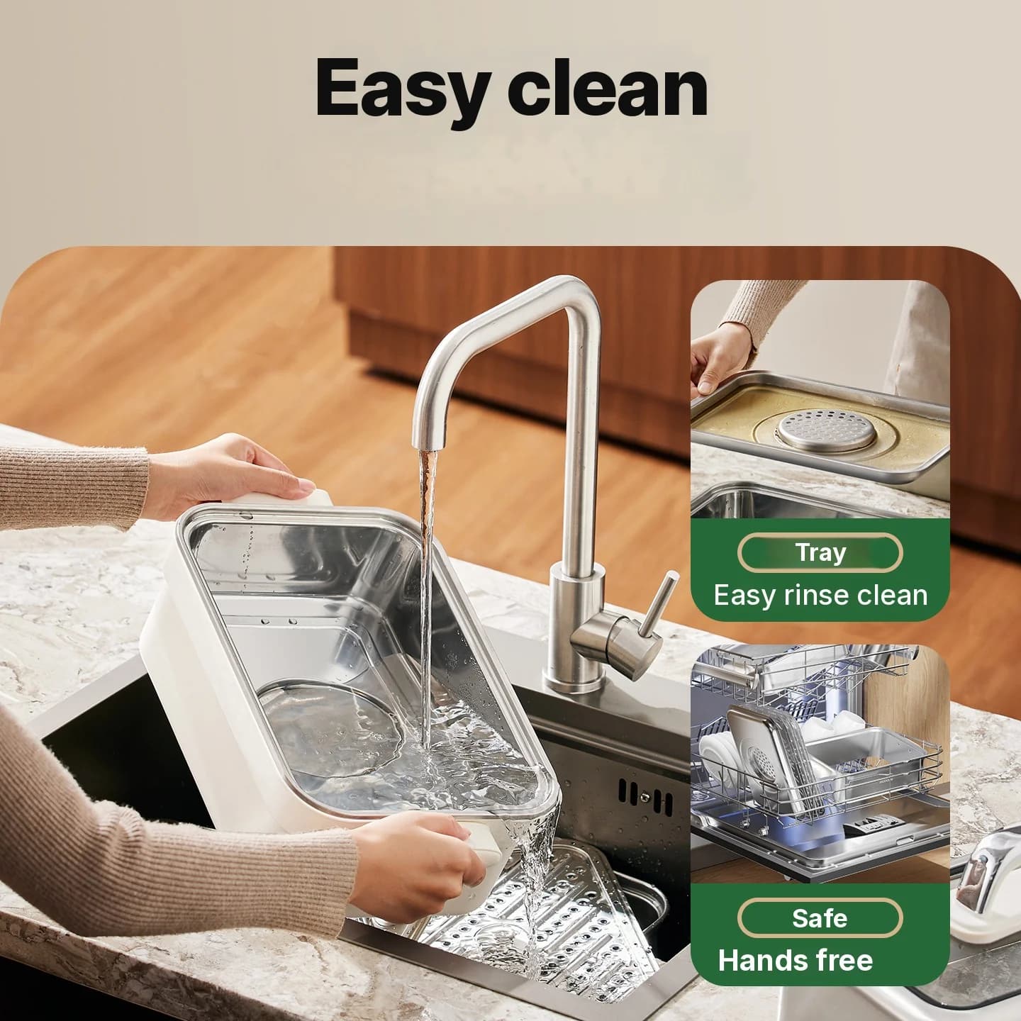 Cuocivapore elettrico in acciaio inox 18L 24L a doppio o triplo livello