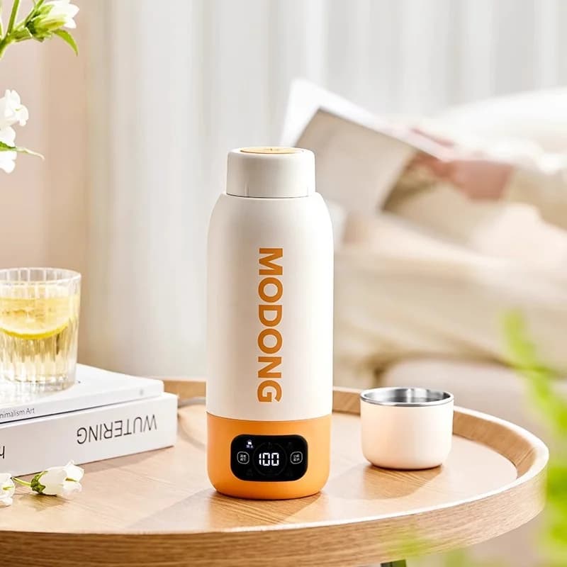 Tazza bollitore elettrica da viaggio portatile 600ml, rivestimento interno in acciaio inossidabile 316