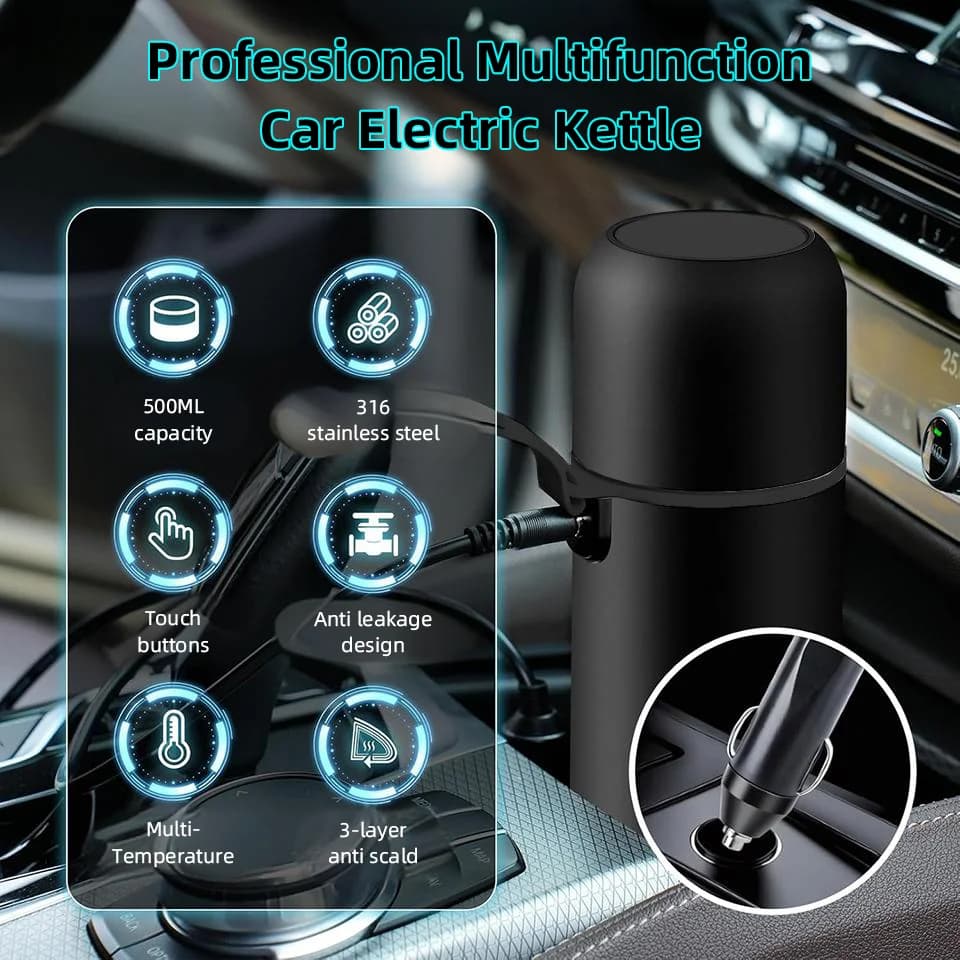 Tazza riscaldante per auto 500ml 12V/24V