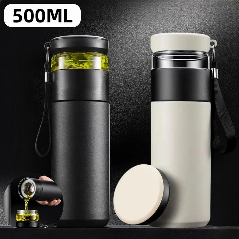 Borraccia sottovuoto con infusore per tè 500ml