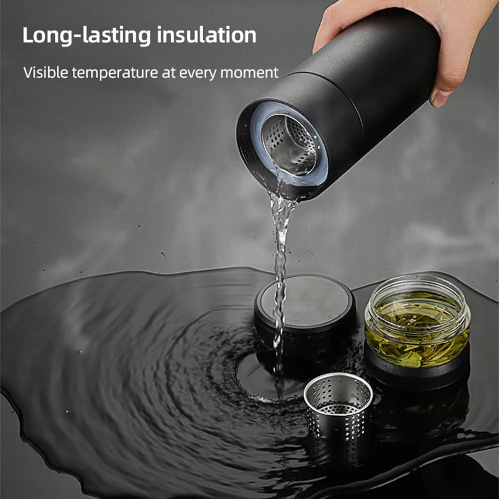 Borraccia sottovuoto con infusore per tè 500ml