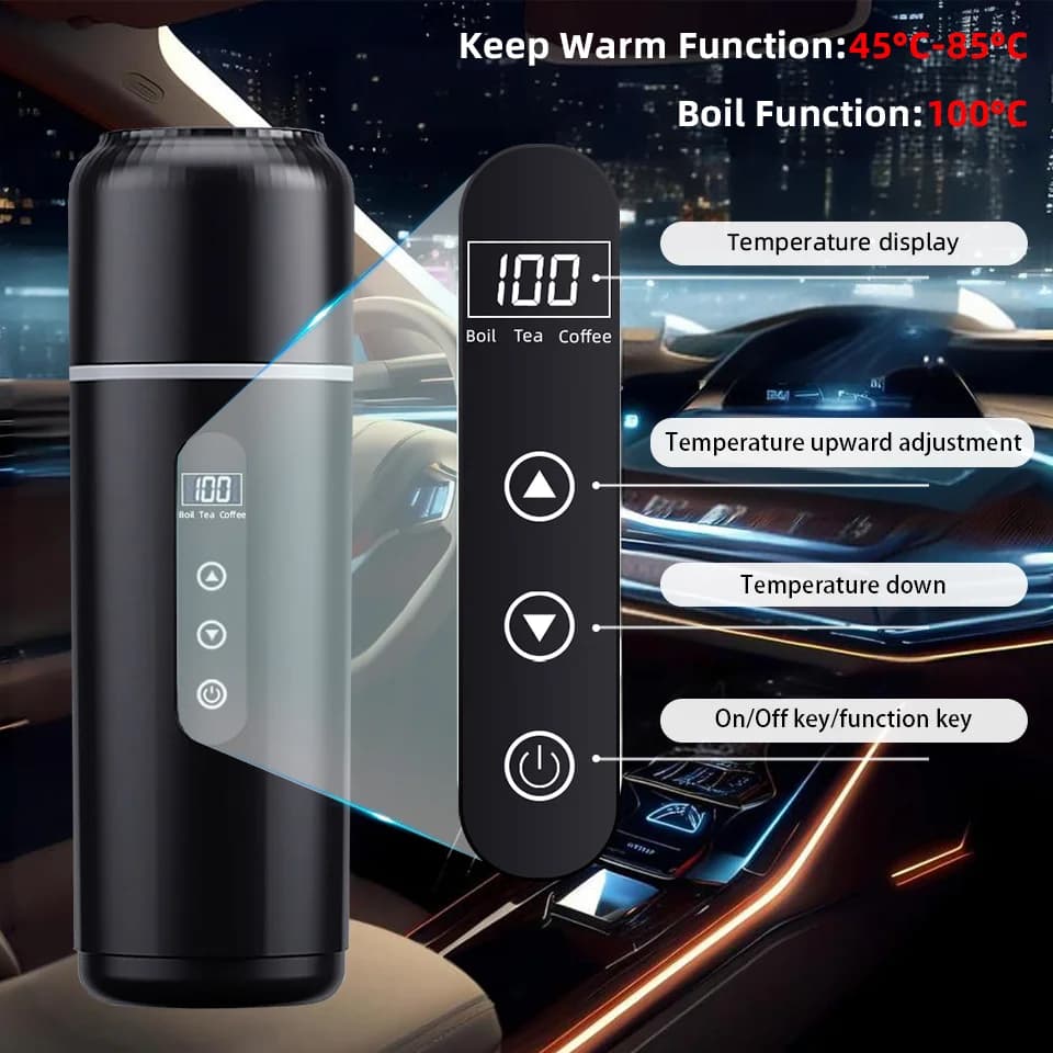 Tazza riscaldante per auto 500ml 12V/24V
