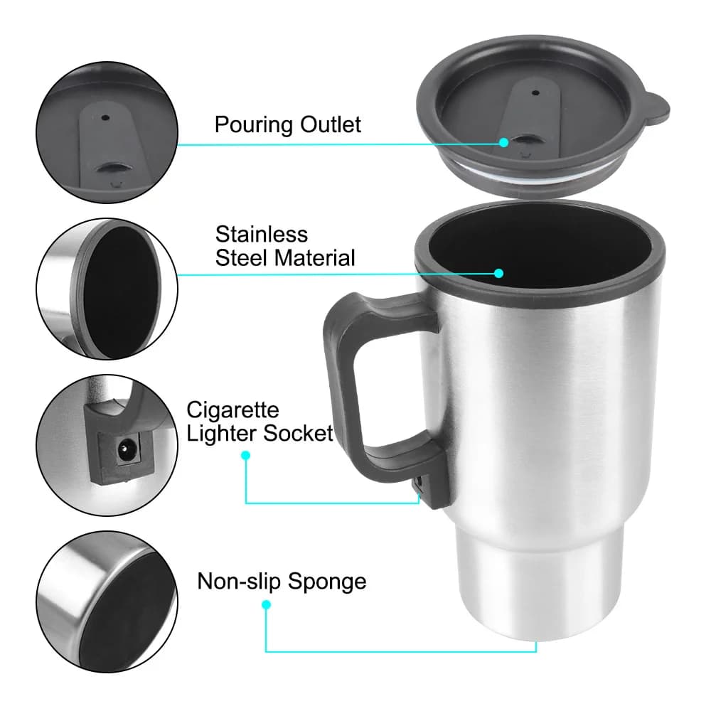 Bollitore elettrico per auto 450ml