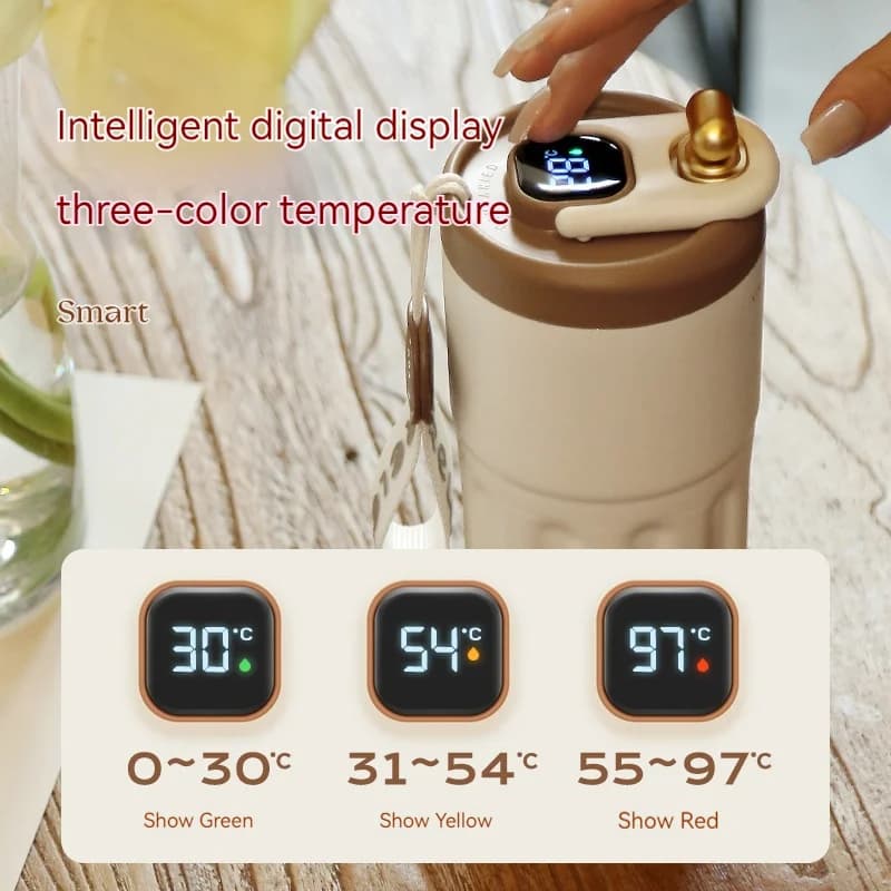 Bottiglia termica con display temperatura 450ml