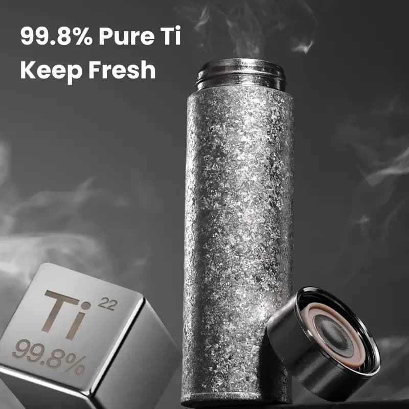 Tazza termica in titanio puro da 500ml
