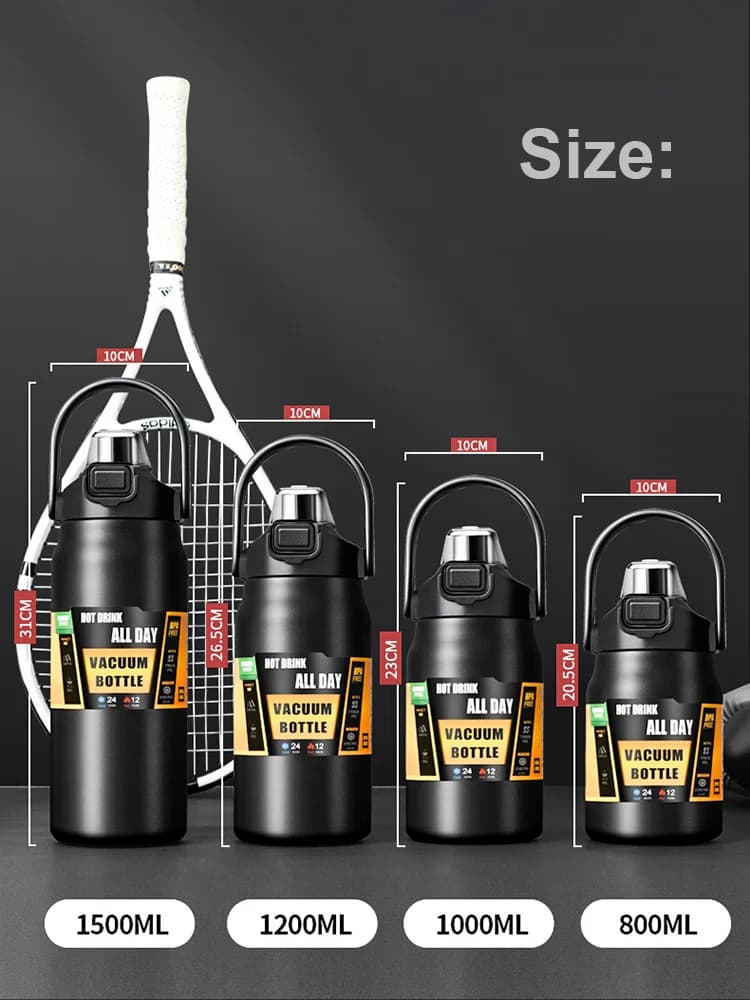 Tumbler termico outdoor con cannuccia 0.8-1.5L